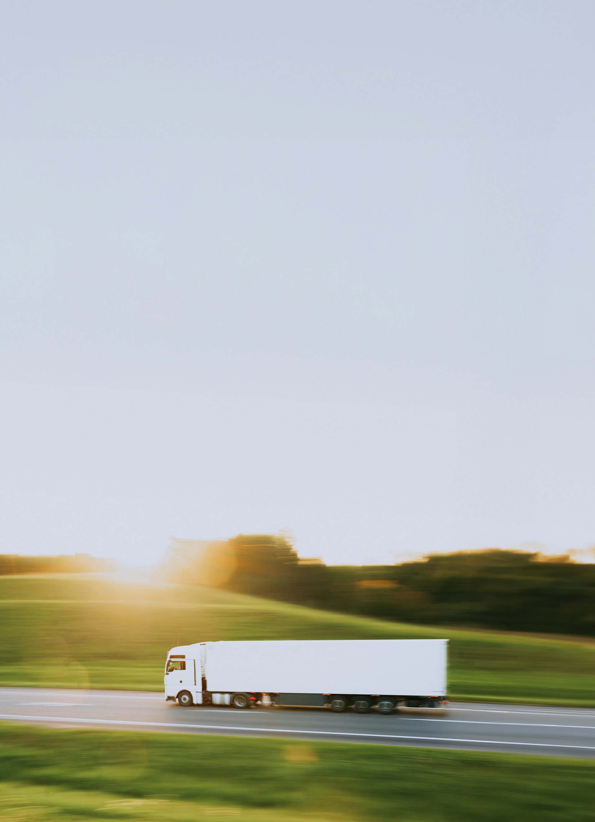 Alpha Distribution truck on the road